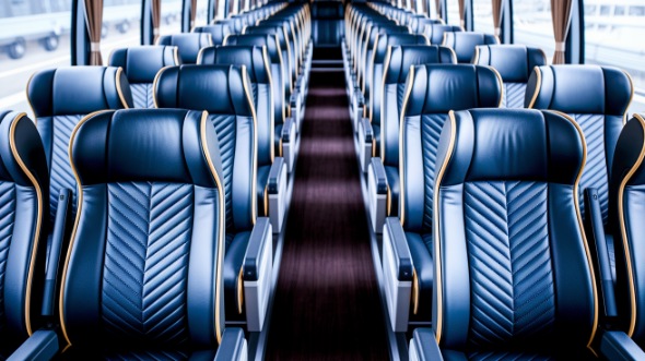 chandler 55 passenger charter bus inside
