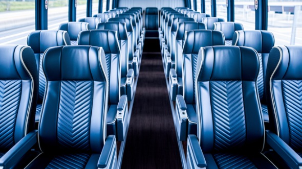 chandler 56 passenger charter bus inside