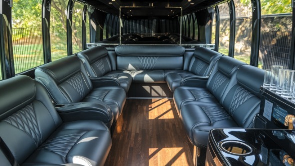 party bus rental interior chandler